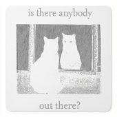 Pink Floyd Mousepad - Is There Any Body Out There Funny Witchy Cat