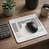Pink Floyd Mousepad - Is There Any Body Out There Funny Witchy Cat Pink Floyd Mousepad - Is There Any Body Out There Funny Witchy Cat