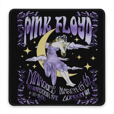 Pink Floyd Mousepad - Moon Girl Marquee March 15 66 London Pink Floyd Mousepad - Moon Girl Marquee March 15 66 London