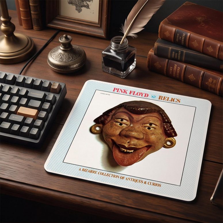Pink Floyd Mousepad - Pink Floyd A Bizarre Collection The Relics Mask 1971 Pink Floyd Mousepad - Pink Floyd A Bizarre Collection The Relics Mask 1971