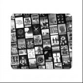 Pink Floyd Mousepad - Pink Floyd Artwork Poster Collage Black White
