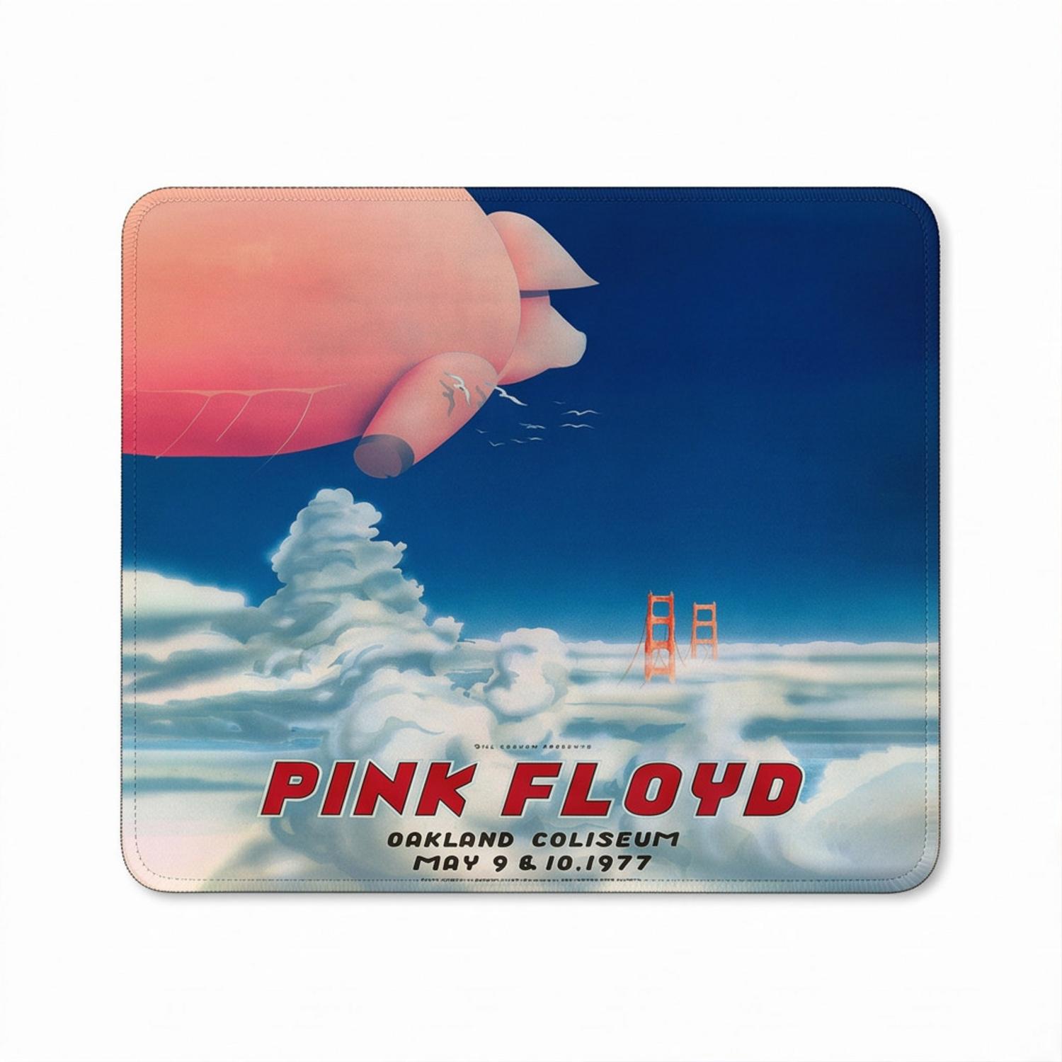 Pink Floyd Mousepad - Pink Floyd Oakland Coliseum Poster Pink Floyd Mousepad - Pink Floyd Oakland Coliseum Poster
