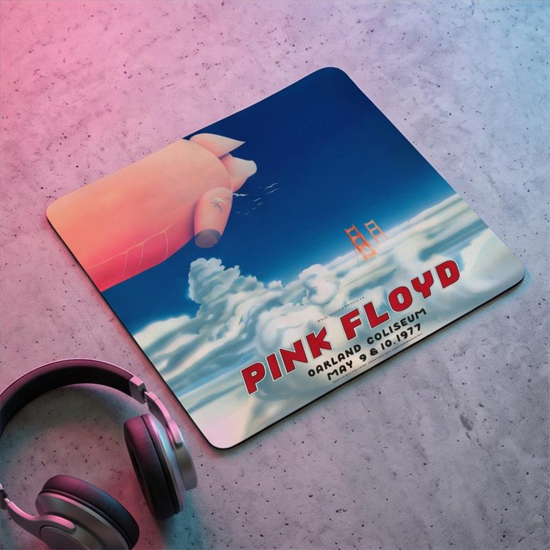 Pink Floyd Mousepad - Pink Floyd Oakland Coliseum Poster Pink Floyd Mousepad - Pink Floyd Oakland Coliseum Poster