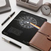 Pink Floyd Mousepad - Pink Floyd quote Time Art Pre Signed