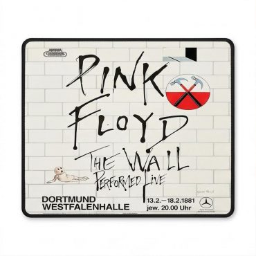 Pink Floyd Mousepad - Pink Floyd The Wall Original Vintage Tour Poster for Dortmund Germany 1981
