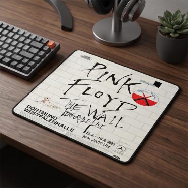 Pink Floyd Mousepad - Pink Floyd The Wall Original Vintage Tour Poster for Dortmund Germany 1981