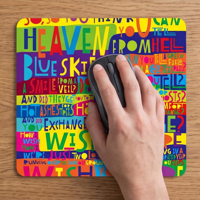 Pink Floyd Mousepad - Pink Floyd Wish You Were Here Limited Edition Art Print Signed LyricArt