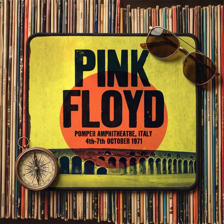 Pink Floyd Mousepad - Pompeii Amphitheatre Italy 1971