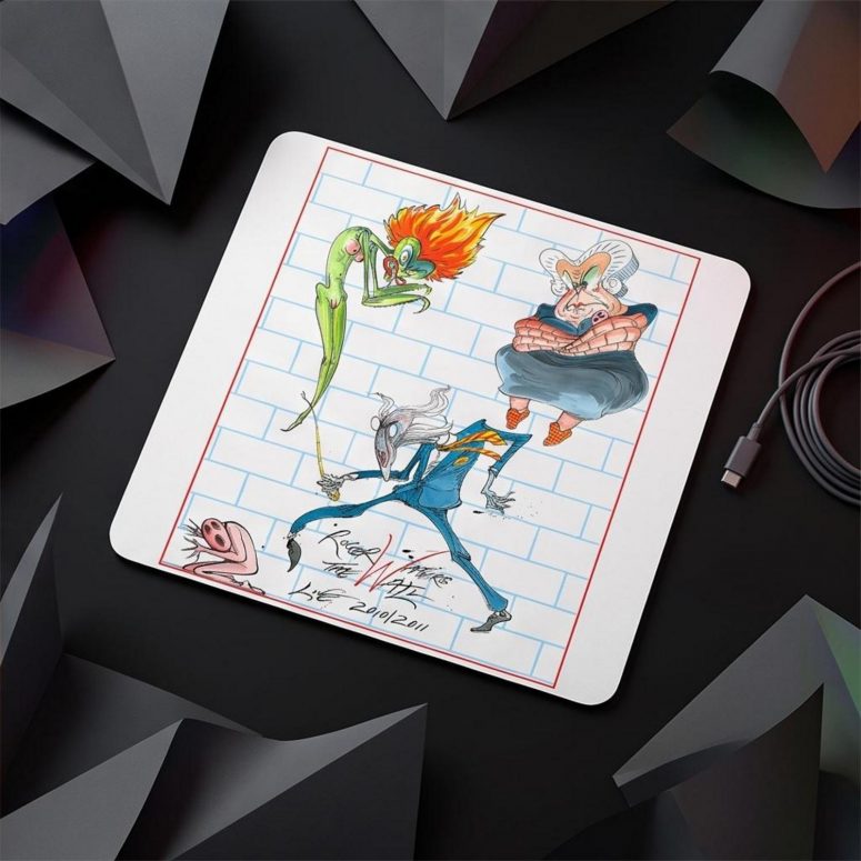 Pink Floyd Mousepad - Roger Waters special tour print The Wall