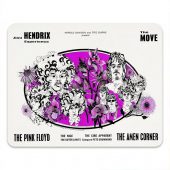 Pink Floyd Mousepad - Tallenge Pink Floyd And Jimi Hendrix 1967 Vintage UK Concert