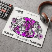 Pink Floyd Mousepad - Tallenge Pink Floyd And Jimi Hendrix 1967 Vintage UK Concert Pink Floyd Mousepad - Tallenge Pink Floyd And Jimi Hendrix 1967 Vintage UK Concert