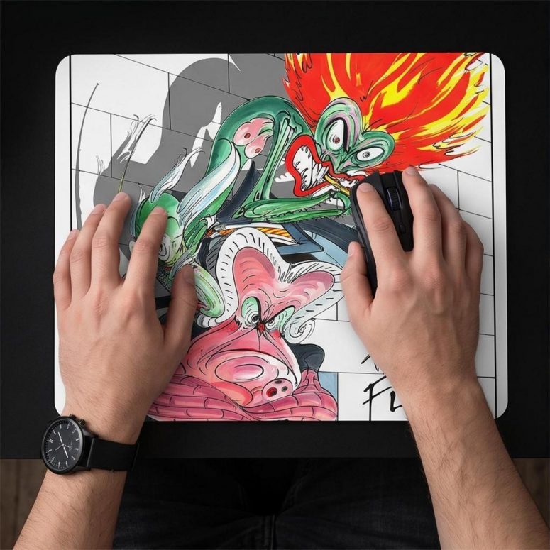 Pink Floyd Mousepad - The Characters The Wall Pink Floyd Mousepad - The Characters The Wall
