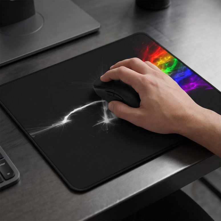 Pink Floyd Mousepad - The Dark Side Of The Moon Electric Smoke Pink Floyd Mousepad - The Dark Side Of The Moon Electric Smoke