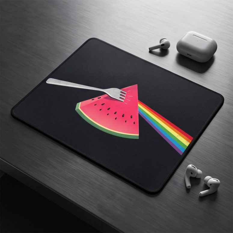 Pink Floyd Mousepad - The Fork Side of the Watermelon Pink Floyd Mousepad - The Fork Side of the Watermelon