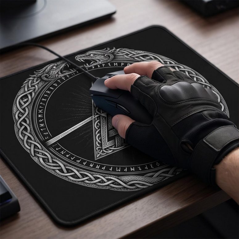 Pink Floyd Mousepad - Viking Valknut Dark Side Of The Moon Pink Floyd Mousepad - Viking Valknut Dark Side Of The Moon