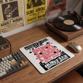 Pink Floyd Mousepad - Westfield College Hampstead Concert 1968