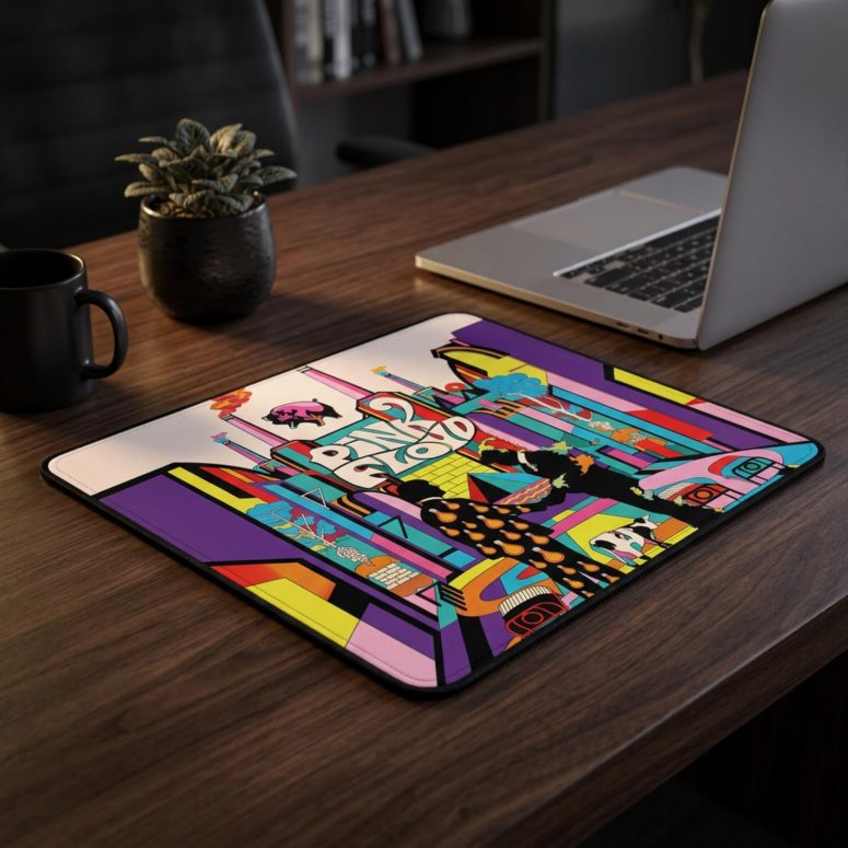 Pink Floyd Mousepad - Wish You Were Here Animals Atom Mother Psychedelic Art Pink Floyd Mousepad - Wish You Were Here Animals Atom Mother Psychedelic Art