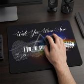 Pink Floyd Mousepad - Wish You Were Here With Guitar Typography And Signatures Pink Floyd Mousepad - Wish You Were Here With Guitar Typography And Signatures