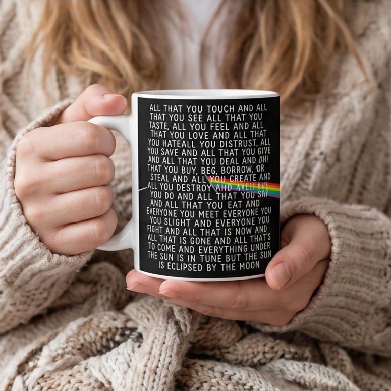 Pink Floyd Mug - All that you touch and all that you see Eclipse Lyrics