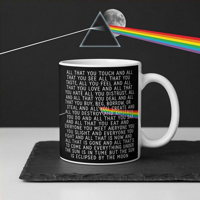 Pink Floyd Mug - All that you touch and all that you see Eclipse Lyrics