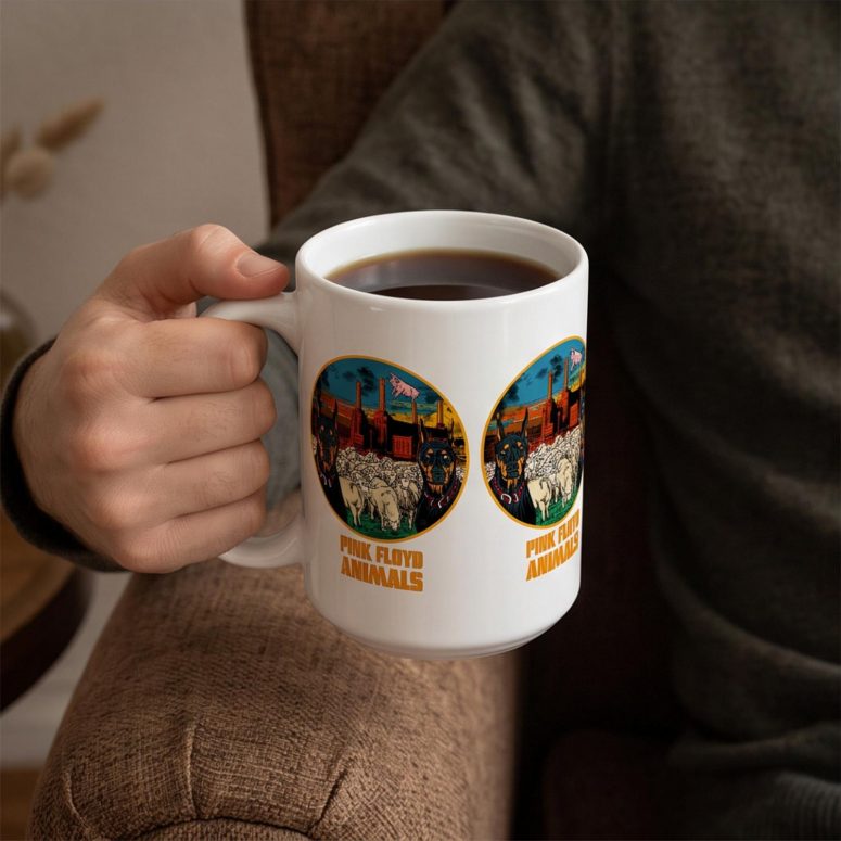 Pink Floyd Mug - Animals Dog Sheep Pig trippy Pink Floyd Mug - Animals Dog Sheep Pig trippy