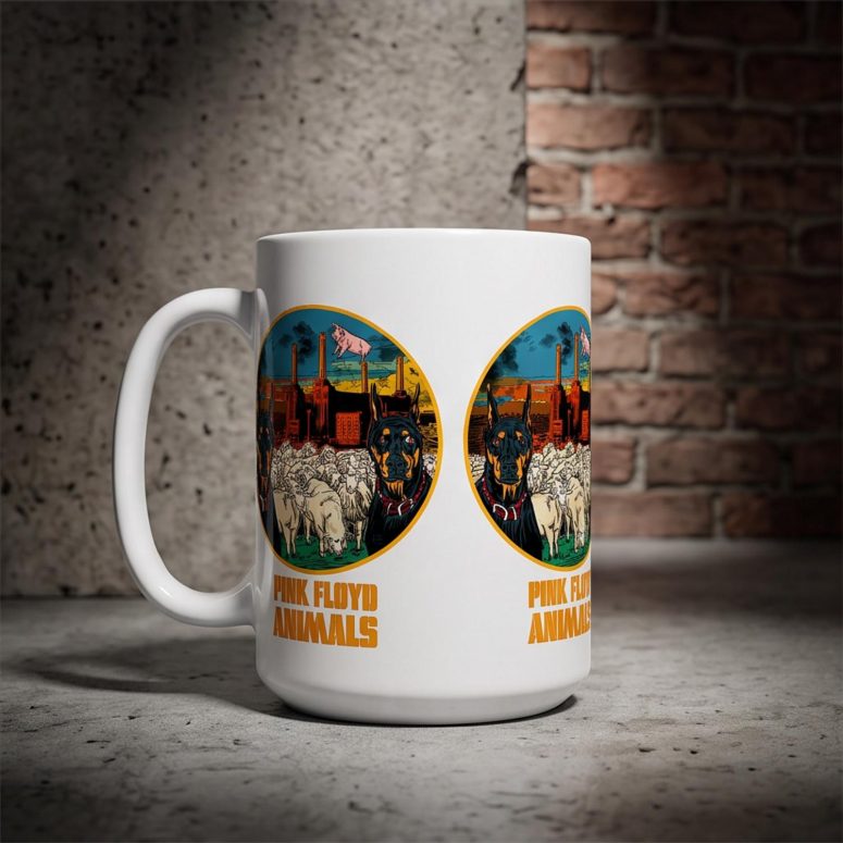 Pink Floyd Mug - Animals Dog Sheep Pig trippy Pink Floyd Mug - Animals Dog Sheep Pig trippy