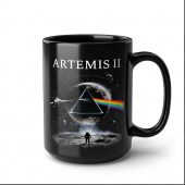 Pink Floyd Mug - Artemis II Dark Side of the Moon Space Mission