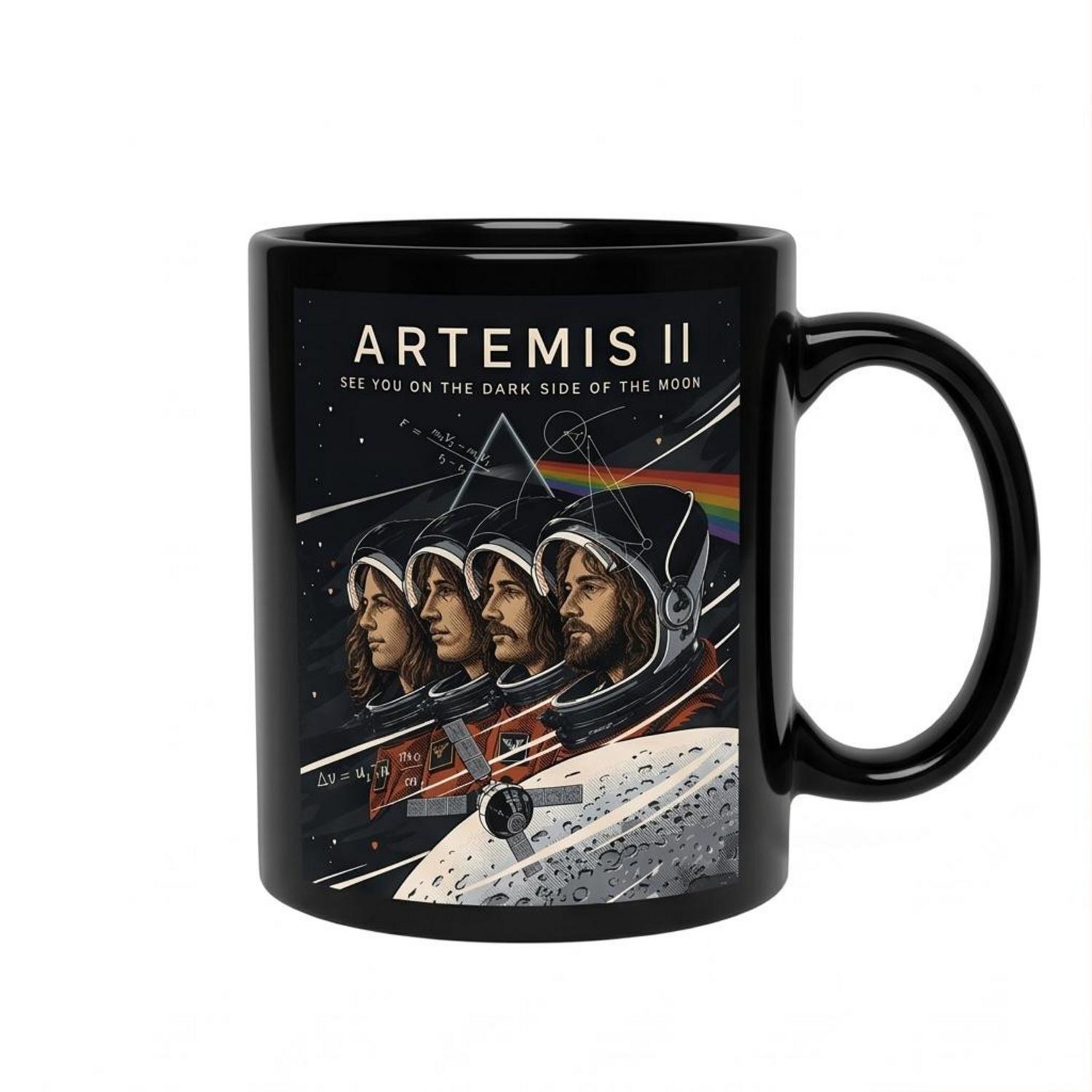 Pink Floyd Mug - Artemis II See You On The Dark Side Of The Moon Pink Floyd Mug - Artemis II See You On The Dark Side Of The Moon