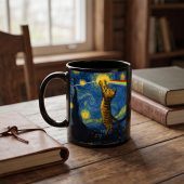 Pink Floyd Mug - Cat Starry Night Touching Moon Van Gogh DSOTM Pink Floyd Mug - Cat Starry Night Touching Moon Van Gogh DSOTM