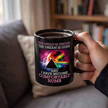 Pink Floyd Mug - Comfortably Numb The Child Is Grown The Dream Is Gone