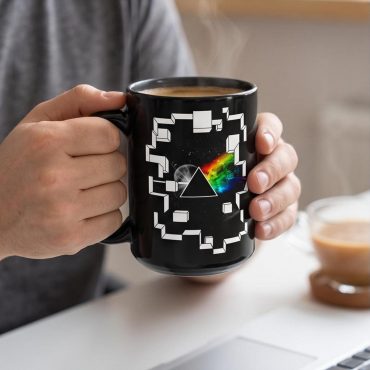 Pink Floyd Mug - Dark Side of the Moon Galaxy Break Wall