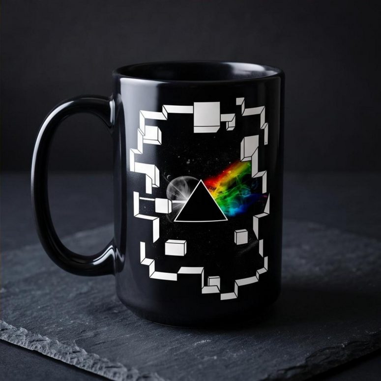 Pink Floyd Mug - Dark Side of the Moon Galaxy Break Wall Pink Floyd Mug - Dark Side of the Moon Galaxy Break Wall