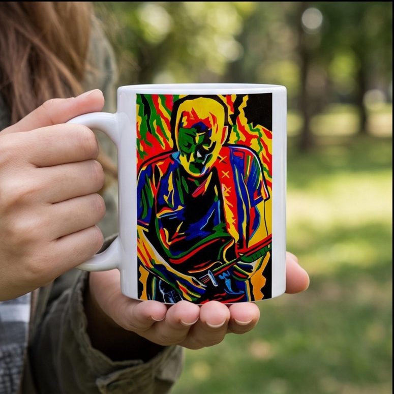 Pink Floyd Mug - David Gilmour Legend Abstract Art