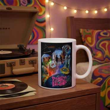 Pink Floyd Mug - DSOTM WYWH Animals Album Collage oil painting