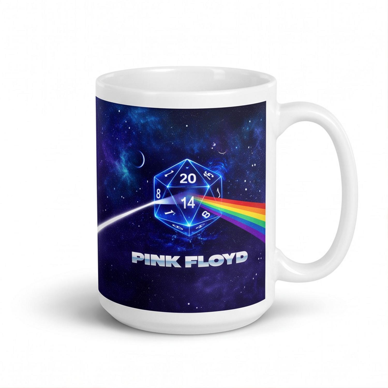 Pink Floyd Mug - DSOTM x Dungeons and Dragons Dice Pink Floyd Mug - DSOTM x Dungeons and Dragons Dice