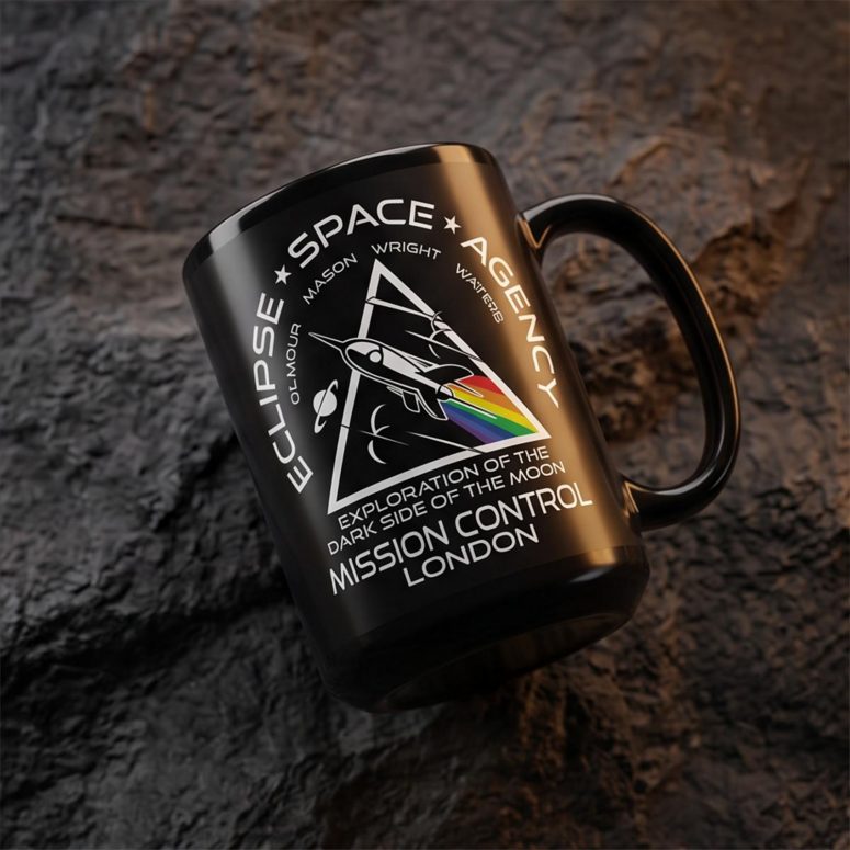 Pink Floyd Mug - Eclipse Space Agency Exploration of TDSOTM Mission Control London