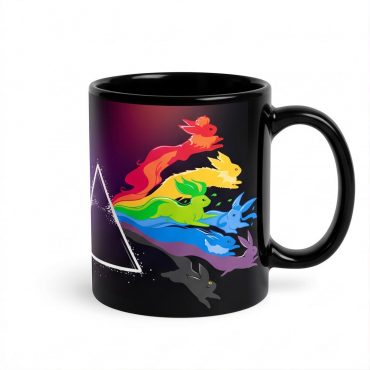 Pink Floyd Mug - Eeve Evolution Dark Side Of The Moon Pokemon