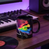 Pink Floyd Mug - Eeve Evolution Dark Side Of The Moon Pokemon