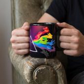 Pink Floyd Mug - Eeve Evolution Dark Side Of The Moon Pokemon