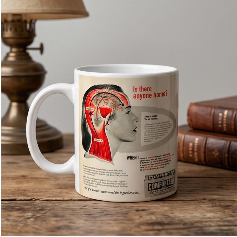 Pink Floyd Mug - Hello Is There Anybody In There Pink Floyd Mug - Hello Is There Anybody In There
