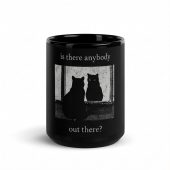 Pink Floyd Mug - Is There Any Body Out There Funny Witchy Cat