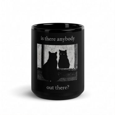 Pink Floyd Mug - Is There Any Body Out There Funny Witchy Cat