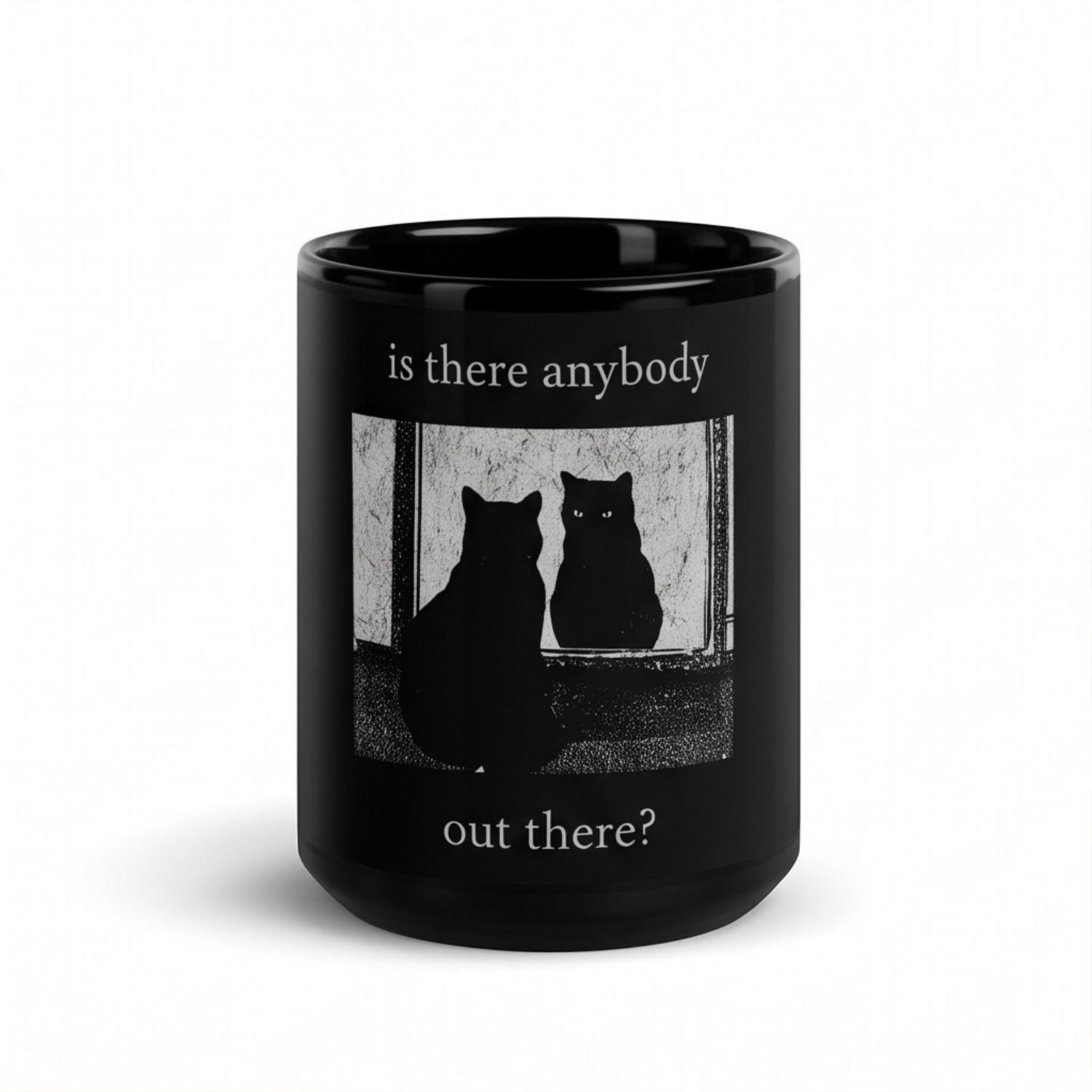 Pink Floyd Mug - Is There Any Body Out There Funny Witchy Cat Pink Floyd Mug - Is There Any Body Out There Funny Witchy Cat
