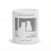 Pink Floyd Mug - Is There Any Body Out There Funny Witchy Cat