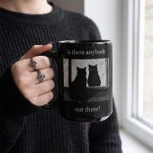 Pink Floyd Mug - Is There Any Body Out There Funny Witchy Cat Pink Floyd Mug - Is There Any Body Out There Funny Witchy Cat