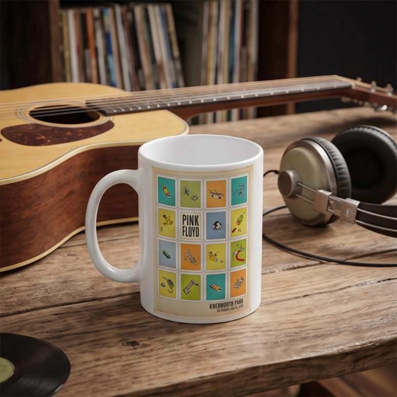 Pink Floyd Mug - Knebworth Park Bicycle Parts 1975 Pink Floyd Mug - Knebworth Park Bicycle Parts 1975