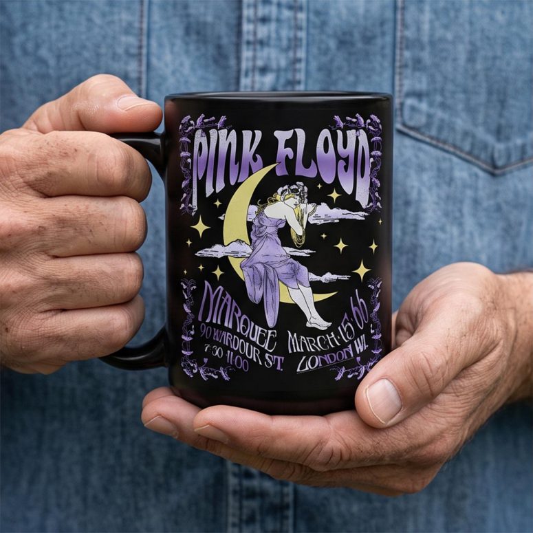 Pink Floyd Mug - Moon Girl Marquee March 15 66 London