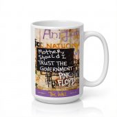 Pink Floyd Mug - Mother Should I Trust The Government Berlin Wall 1990