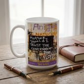 Pink Floyd Mug - Mother Should I Trust The Government Berlin Wall 1990