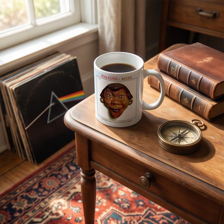 Pink Floyd Mug - Pink Floyd A Bizarre Collection The Relics Mask 1971 Pink Floyd Mug - Pink Floyd A Bizarre Collection The Relics Mask 1971
